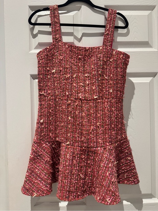 Sincerely Ours Dresses & Skirts - Pink Tweed Mini Dress